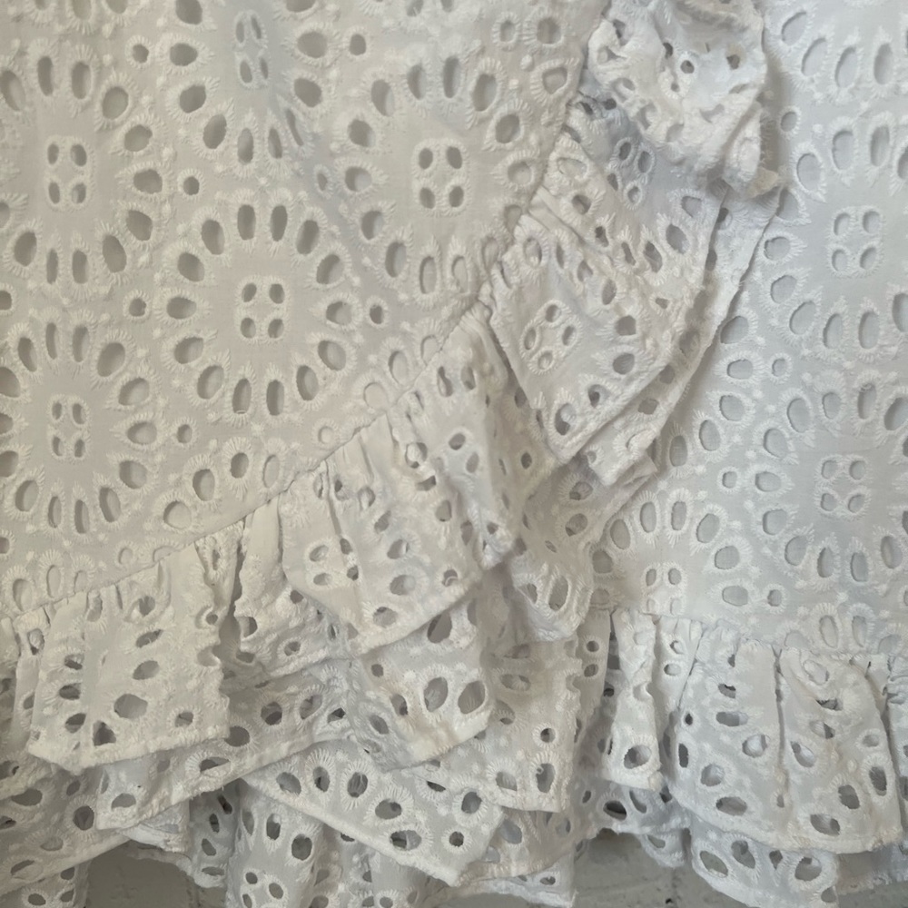 Lilly Pulitzer Roca Eyelet Ruffled Skirt in White - Picture 3 of 14